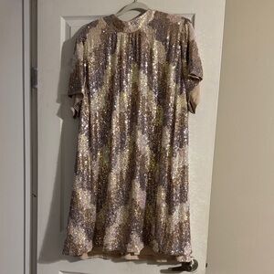 Impressions Glittering Sequin Fabric